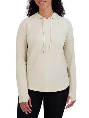 SAGE Women's Lightweight Hoodie, Long Sleeve, Light Tan